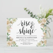 Neutral Spring Post Wedding Brunch Invitation Kaar Kaart (Staand voorkant)
