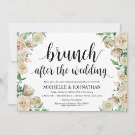 Neutral Spring Post Wedding Brunch Invitation Kaar Kaart