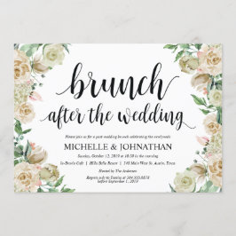 Neutral Spring Post Wedding Brunch Invitation Kaar Kaart