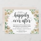 Neutral Spring Post Wedding Brunch Invitation Kaar Kaart (Voorkant / Achterkant)