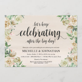 Neutral Spring Post Wedding Brunch Invitation Kaar Kaart