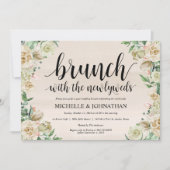 Neutral Spring Post Wedding Brunch Uitnodigingskaa Kaart (Voorkant)