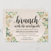 Neutral Spring Post Wedding Brunch Uitnodigingskaa Kaart (Voorkant / Achterkant)