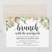 Neutral Spring Post Wedding Brunch Uitnodigingskaa Kaart (Voorkant / Achterkant)