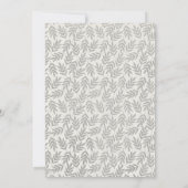 Neutral Spring Woodland Bunny Baby shower Invite Kaart (Achterkant)