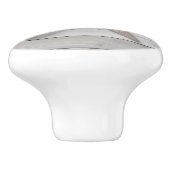 Neutral Starfish Zee Star Beige Faux Houten Lade Keramische Knop (Zijkant)