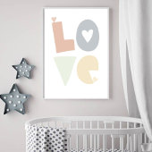 Neutral stars in children's room poster