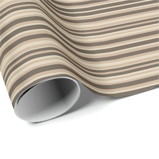 Neutral striped  cadeaupapier (Rol Hoek)