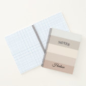 Neutral Stripes Design Spiral Notitieboek (Binnen)