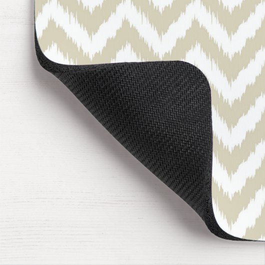 Neutral Tan Chevron Pattern Muismat (Hoek)