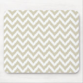 Neutral Tan Chevron Pattern Muismat (Voorkant)