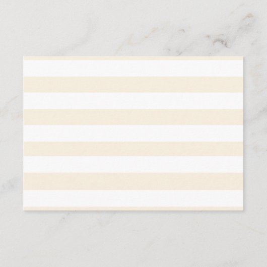 Neutral Teddy Bear Baby shower Luier Raffle Informatiekaartje (Achterkant)