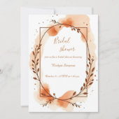 Neutral terracotta Rustic Floral Vrijgezellenfeest Kaart (Voorkant)