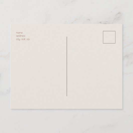 Neutral Tones Boho Baby shower dank u Briefkaart (Achterkant)