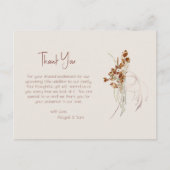 Neutral Tones Boho Baby shower dank u Briefkaart (Voorkant)