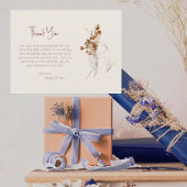 Neutral Tones Boho Baby shower dank u Briefkaart