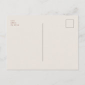 Neutral Tones Koe Baby shower Dank u Briefkaart (Achterkant)