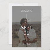 Neutral Tones Save the Date Card Kaart (Voorkant)