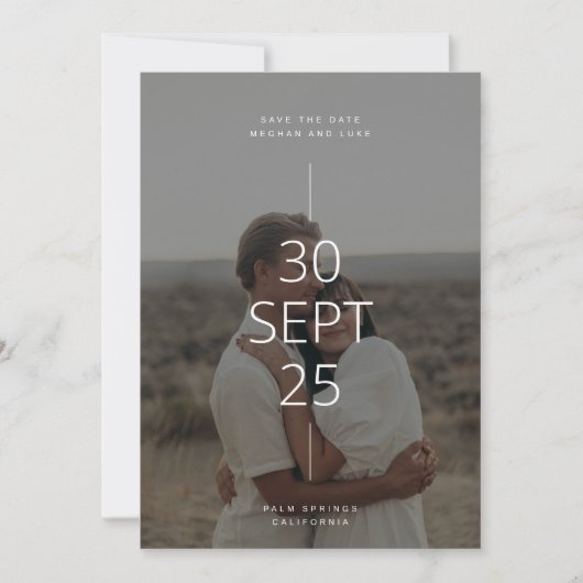 Neutral Tones Save the Date Card Kaart (Voorkant)