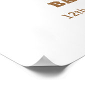 Neutral Touchdown Football Baby Shower Welcome Poster (Hoek)