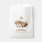 Neutral Touchdown Football Boy Baby Shower Bedankzakje (Voorkant)