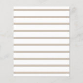 Neutral Twin Baby shower Budget Invitation (Achterkant)