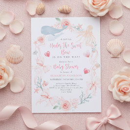 Neutral under the sea bow sweetheart baby shower kaart