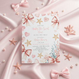 Neutral under the sea bow sweetheart baby shower kaart