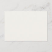 Neutral Wedding Attire Color Palette Card  Kaart (Achterkant)