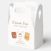 Neutral Whimsical S'more Fun Baby shower Bedankdoosjes (Geopend)