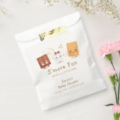Neutral Whimsical S'more Fun Baby shower Bedankzakje (Gezegeld)