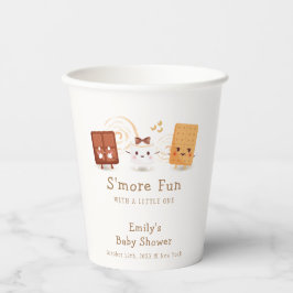 Neutral Whimsical S'more Fun Baby shower Papieren Bekers