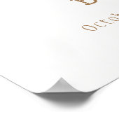 Neutral Whimsical S'more Fun Baby shower Welkom Poster (Hoek)