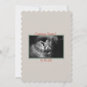 Neutral Whimsical Woodland Creatures Baby shower Kaart (Achterkant)