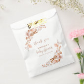 Neutral Wildflower Boho Baby shower Bedankt Bedankzakje (Gezegeld)