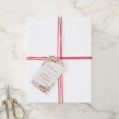 Neutral Wildflower Boho Baby shower Bedankt Cadeaulabel (Met Touw)