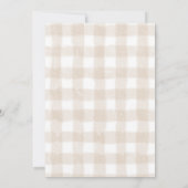 Neutral Wildflower Ivory First Holy Communion Kaart (Achterkant)