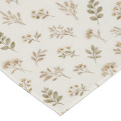 Neutral Wildflower Meadow Botanical Illustration Korte Tafelloper (Hoek)