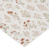 Neutral Wildflower Meadow Botanical Illustration Korte Tafelloper (Hoek)