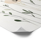 Neutral Wildflower Waterverf I Poster (Hoek)