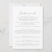 Neutral Wildflower Wedding Welkomstbrief (Achterkant)