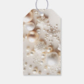 Neutral Winter Baby shower Dank u wel Cadeaulabel (Achterkant)