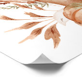 Neutral Woodland Fox Little Pumpkin Welcome Poster (Hoek)