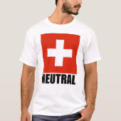 NEUTRAL (Zwitserse vlag) T-shirt (Voorkant)
