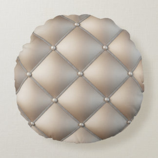Neutrale 3D-diamantworp kussen: AccessorizedParel Rond Kussen