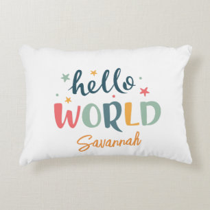 Neutrale aangepaste naam Baby shower baby Accent Kussen