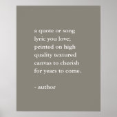 Neutrale aangepaste prijsopgave afdrukken poster (Voorkant)