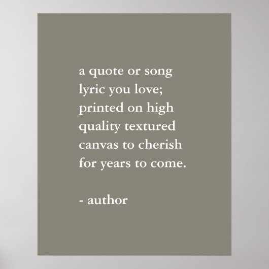 Neutrale aangepaste prijsopgave afdrukken poster (Voorkant)