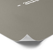 Neutrale Aangepaste Quote Print (Hoek)