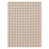 Neutrale Aarde Koninklijke Fleur-de-lis Stijl Tafelkleed (Voorkant)